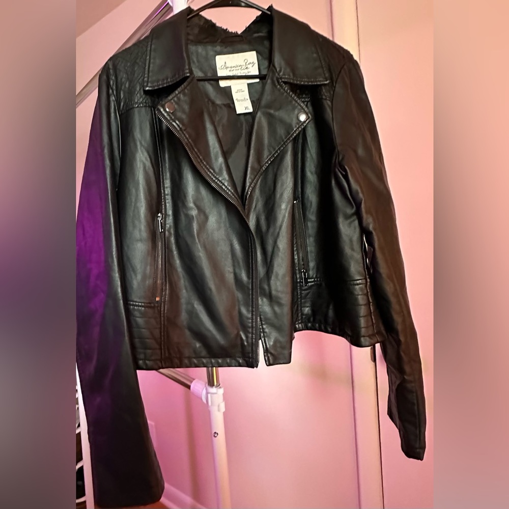 American Rag black leather jacket 😍😍